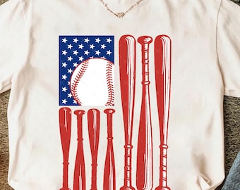 American Flag Baseball Png, Baseball Png, 4th of July Png, Memorial Day Png, Baseball Game Day Png, Retro Baseball Png, Baseball Season Png