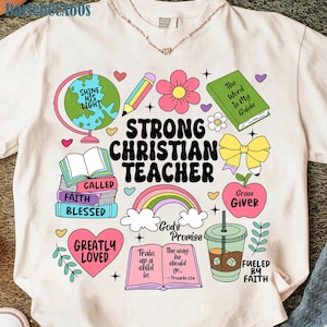 Strong Christian Teacher Png, Back to School Png, You Are Teacher PNG, Bible Verse Teacher, Back To School First Day Gift, Christian Teacher