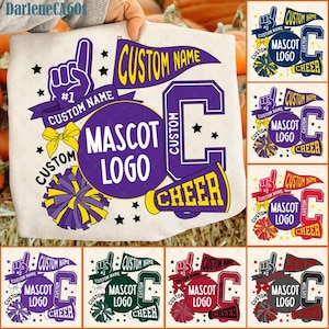 Personalized Mascot PNG, Football Custom Your Team, Varsity School Football Team Sublimation, School Name, Digital Download, Custom Design