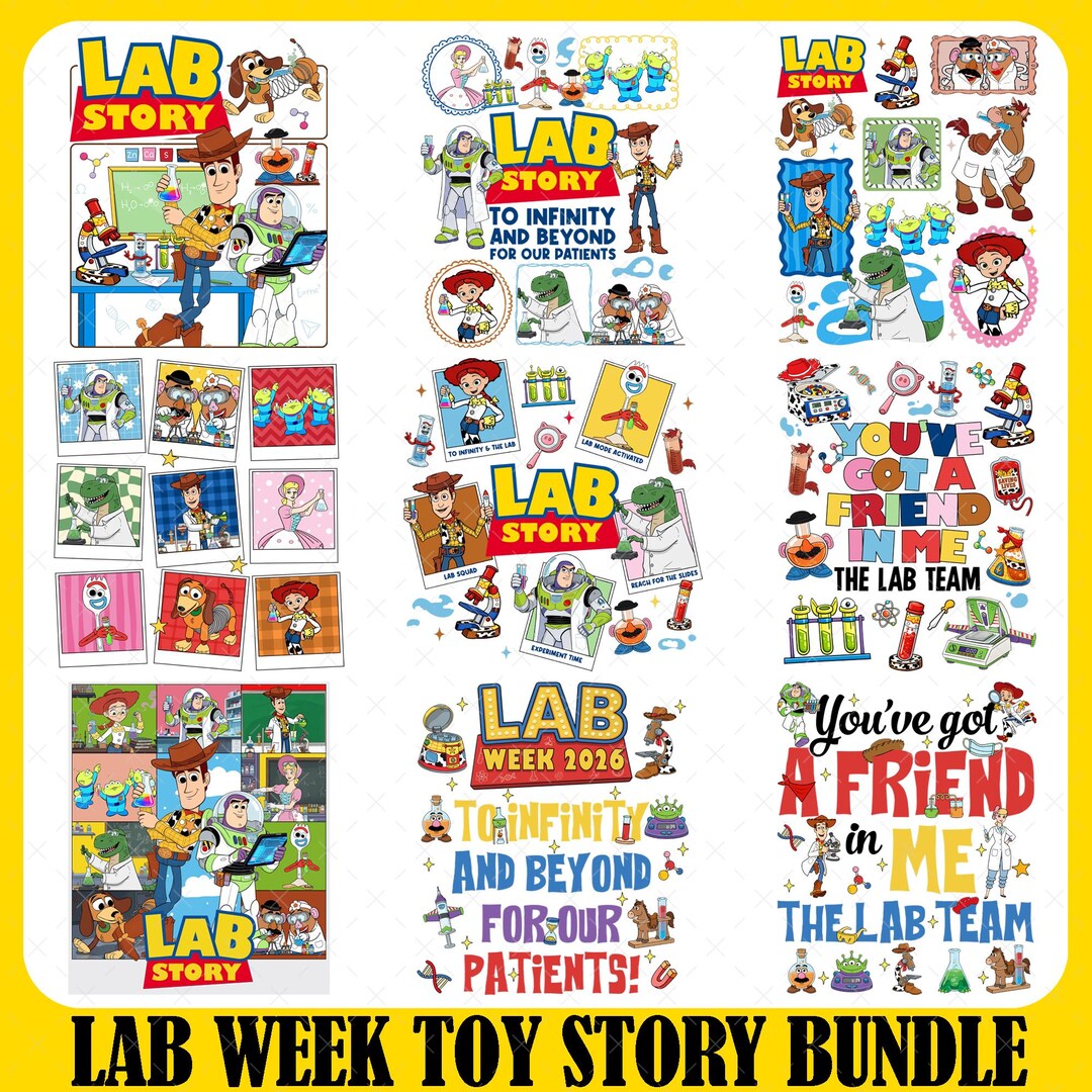 Lab Week 2026 Disney Bundle, Lab Story Science Team Png, Funny Lab Week ...