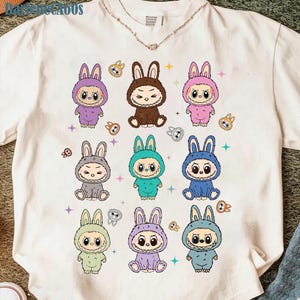 Trending Pink Cartoon Character Bundle Design, Perfect Gift for Kids Png, Easter Coquette Bow Doll For Kids Girls Png, Funny Cartoon Png