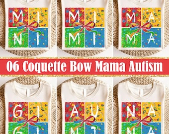 Coquette Autism Png Bundle, Autism Png, Autism Awareness Coquette Png, Autism Awareness Png, Puzzle Autism Ribbon, Autism Mama Png, Autism
