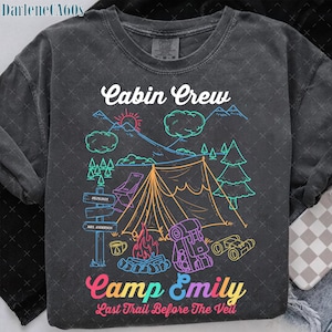 Custom Cabin Crew Camp Png, Family Camping Crew Png, Summer Vacation Outline Png, Custom Camp Bachelorette Party, Cabin Crew, Mountain Bride