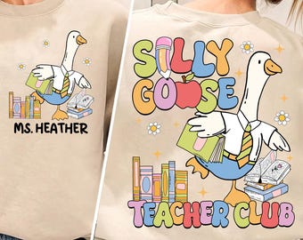 Funny Goose Teacher Club Png, Funny Teacher Png, Funny Goose Teacher Png, Teacher Png, Custom Teacher Shirt, Goose Teacher Png, Teacher Gift
