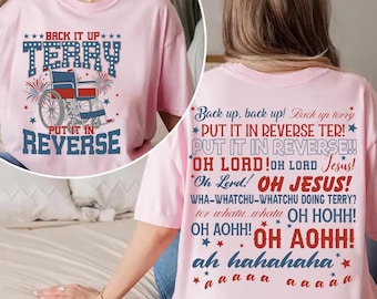 Two-sided Back it Up Terry Png, Back It Up Terry Put It In Reverse Png, 4th of July Png,Independence Day, Patriotic Png, Firework, American
