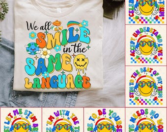 10+ Smiley Face Autism Bundle Png, Autism Png Bundle, Autism Png, Autism Awareness Png, Puzzle Autism Ribbon,Autism Mama