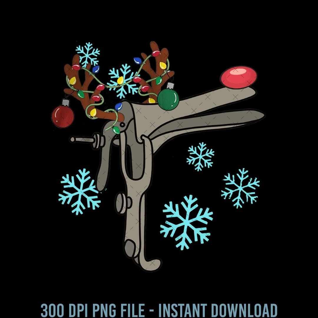 Christmas Reindeer Speculum Nurse Png , Funny OBGYN Christmas Nurse Png ...