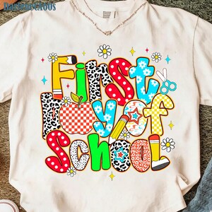 Preppy First Day of School Png, Back To School Png, Teacher PNG, Preppy Back To School Png, School Png, First Day Of School Shirt Png