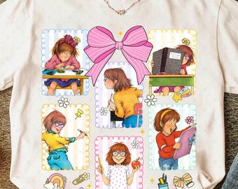 Back To School Teacher Junie B Jones Coquette Bow Png, Teacher Library Book Club Kindergarten School, Junie B Teacher, Children&#39;s Character