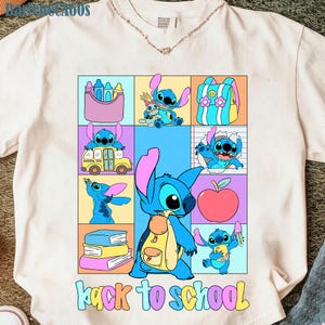 Happy First Day Of School Cartoon Png, Blue Alien Back To School PNG, Cartoon Character Png, Back To School Png, Teacher Png, Teacher Gift