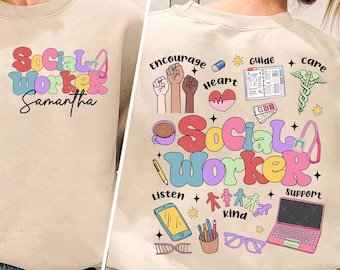 Personalization Social Worker Shirt, Social Worker Graduation Png, Social Worker Appreciation Png, Gift For Social Worker,Social Worker life