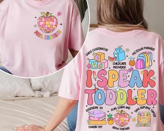 I Speak Toddler Teacher Summer Png, Custom Name Png, Teacher Life Png, Kindergarten Png, Last Day Of School Png, Teacher Appreciation png