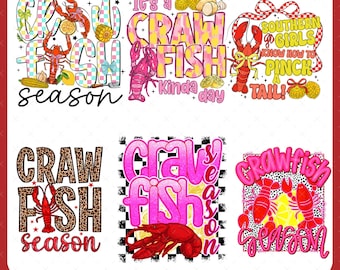 10+ Crawfish Season Png Bundle, It&#39;s A Crawfish Kinda Day Png, Crawfish and Beer That&#39;s Why I&#39;m Here Png, Funny Boil Party Eat, Coquette Png