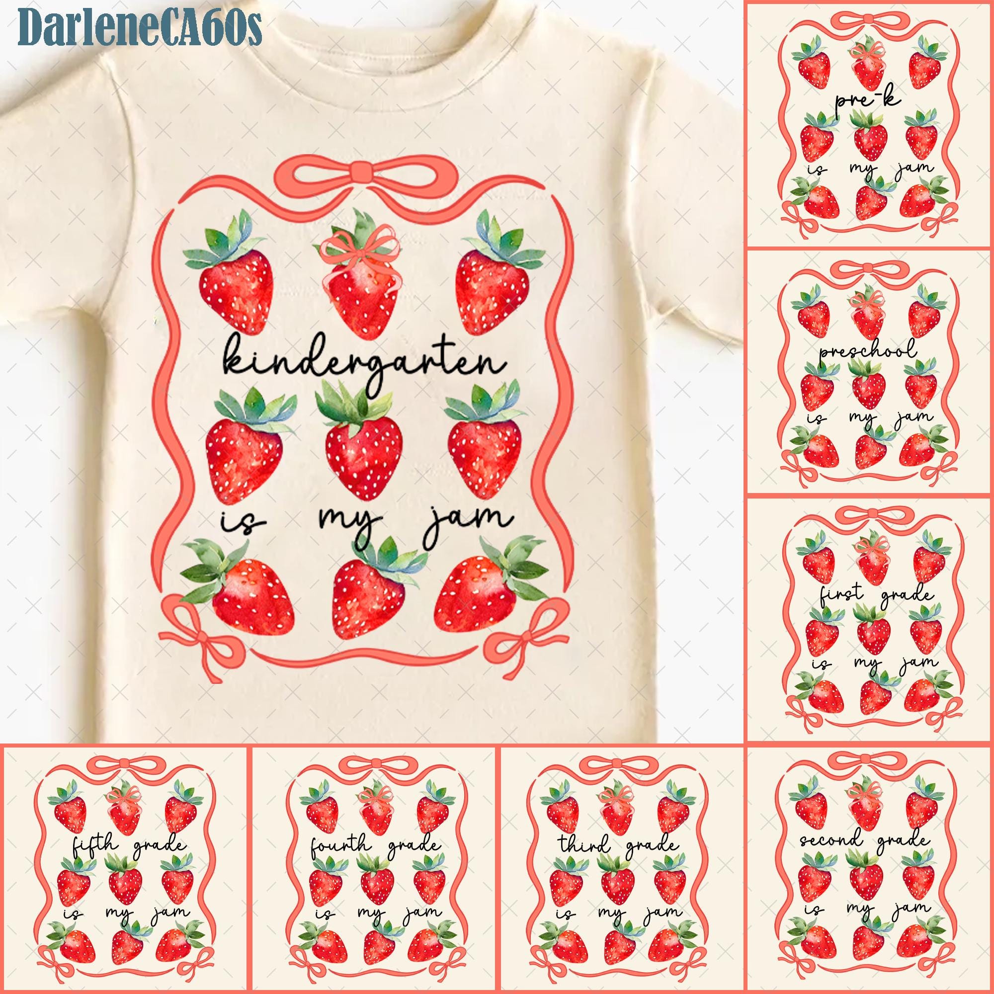 Teacher Png, Kindergarten Is My Jam Bundle Png, Back To School Png, Teacher Gift, First Day Of School Png, Coquette Teacher Png, Girl Shirt