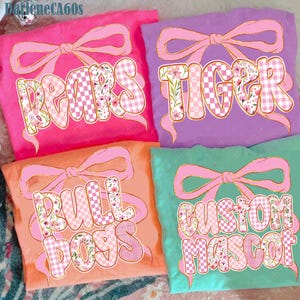 Coquette Bow Custom Mascot Png, Cheer Coquette Png, Cheer Mom Png, Cheerleading Png, Preppy Cheerleader Coquette Bow Png, Cheer Season Png