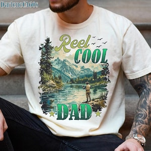 Retro Reel Cool Dad Png, Wishin&#39; I Was Fishin&#39; Png, Fishing Dad Shirt Design Png, Bass Fishing Png, Fathers Day Gift, Dad Birthday Gift Png