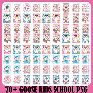 70+ Funny Goose Back To School Boy Girl Bundle, Teacher Bundle Png, Kindergarten Png, Teacher Goose Png, Teacher Png, First Day School Png
