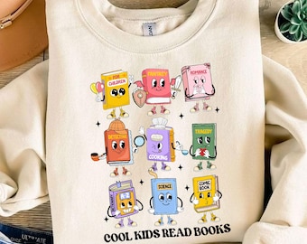 Cool Kids Read Books Png, Teacher Png, Reading Books Png, Book Lover Png, School Librarian Png, Back To School Png, Gift For Teacher
