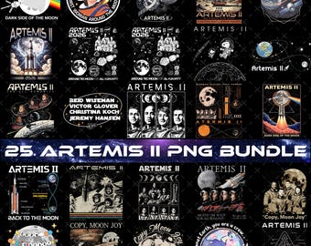 Artemis II Around The Moon Png Bundle, Mission for All Humanity Png