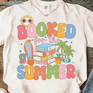 Booked For The Summer Reading Librarian Last Day Of School Png, Last Day Of School Png, Book Lover Png, Summer Reading Png, Bookish Summer