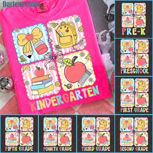 Preppy Back to School Girly Png, Back To School Png, Coquette First Day Of School, Teacher Girl Png, Girls Coquette, Pre-k 1st/2nd/3rd Grade