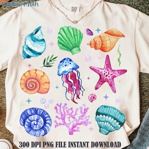 Wildflower Seashell Clam Summer Png, Summer Vibes Png, Floral Summer Png, Summer Beach Png, Wildflower Summer Design, Summer Vacation Png