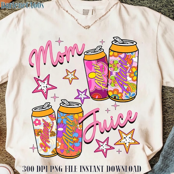 Mom Juice PNG, Funny Trendy Mom Shirt Design PNG, Energy Drink Mom Life PNG, Cool Mama Graphic Png, Mother's Day Gift Png, energy drink png