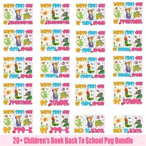 20+ Read Children's Books Bundle, Children's Characters, I Still Read Children's Books, Teacher Kindergarten School, Magic School Bus Png