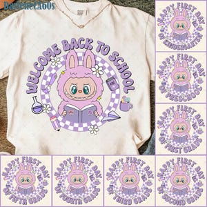 Back To School Kids Doll Cartoon Png Bundle, Monster Doll First Day of School, Pre-K to Fourth Grade PNg, Kawaii Monster School Shirt Png