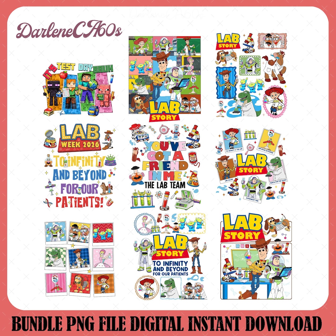Mls Lab Design Lab Story Bundle PNG, Lab Week 2026 Group Shirt, Medical Lab Tech ...