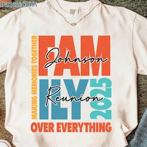 Custom Name Family Reunion 2025 Png, Family Reunion Png, Family Vacation Svg Png, Family Trip Svg, Family Vibes Svg, Family Reunion Shirt