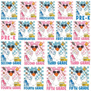 Funny Goose Back To School Boy Girl Bundle, Teacher Bundle Png, Kindergarten Png, Teacher Goose Design, Teacher Shirt, First Day School Png