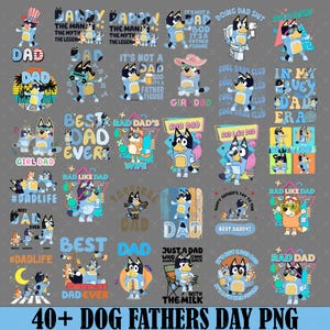 Plus de 40 chiens pour la fête des pères, PNG pour papa, famille de chiens, Png pour la fête des pères, Meilleur papa de tous les temps, Png Cool Dad Club, Humour faire des toilettes avec son père