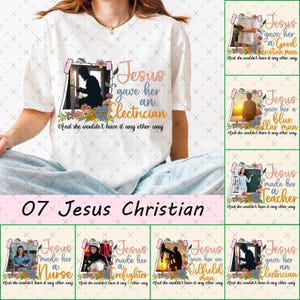 Jesus Gave Her Bundle PNG, She Wouldn&#39;t Have It Any Other Way Png File, Christian Png, A Police Officer, A Blue Collar Man, A Firefighter
