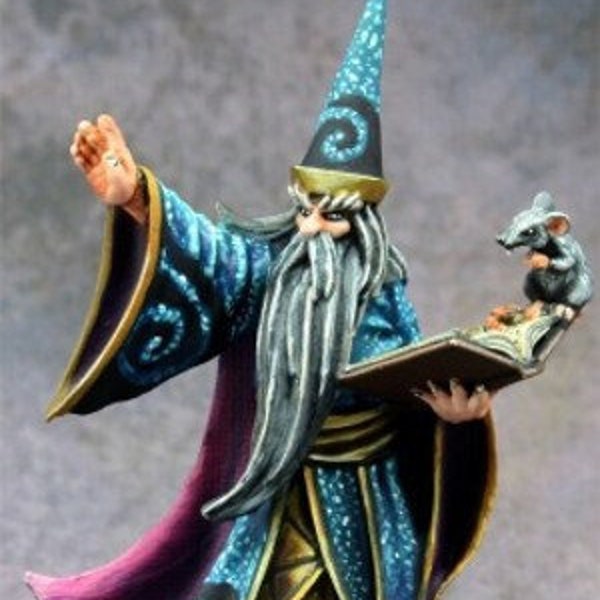 Male Human Wizard - D&D - Frostgrave - Pathfinder - Metal RPG Fantasy Miniature 28 - 32mm