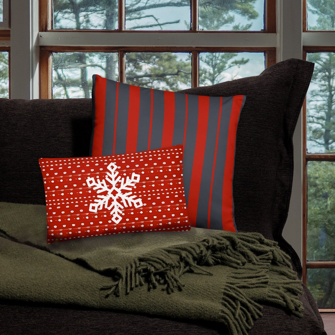 Peaceful Snow Cabin Quilted Pillow Case GFTOHD909