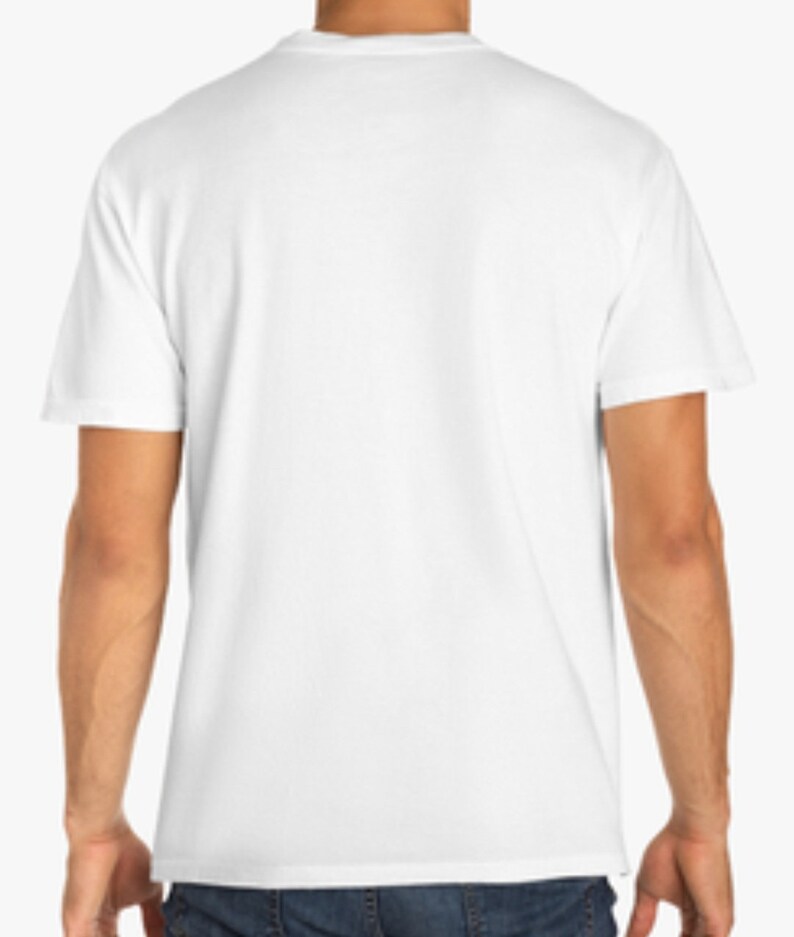 Men's White Tshirt Your Design Etsy
