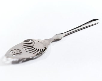Handmade Stainless Steel Absinthe Spoons: Toulouse Lautrec Style, Set of 4
