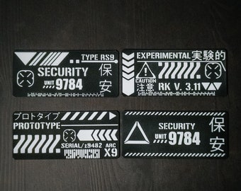 Cyberpunk Velcro Patch V1.1 – Experimental and Security Designs for Techwear