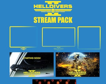 Helldivers 2 Stream Overlay Pack for Twitch / YouTube