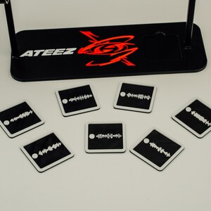 Spotify Code-Karten für ATEEZ Light Stick Holder | Anpassbarer Musik-Code für ATEEZ-Fans
