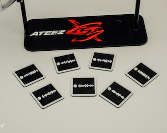 Spotify Code Cards for ATEEZ Light Stick Holder | Customizable Music Code for ATEEZ Fans