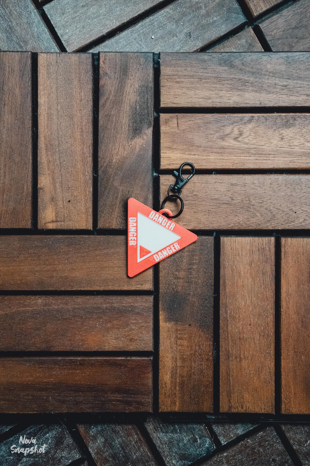 Cyberpunk Techwear "danger" Keychain - Unusual Darkwear Accessory - Etsy