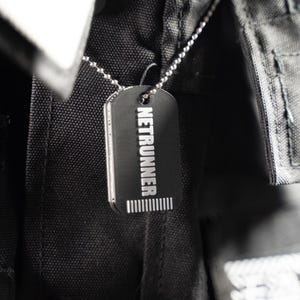 Gepersonaliseerde cyberpunk NFC-hondenpenning sleutelhanger – Aangepaste tekst, programmeerbaar afbeelding 8