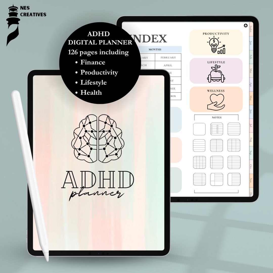 ADHD Digital Planner - Etsy