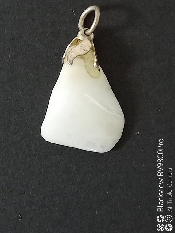 Clear quartz and snowy quartz jewelry set, neckla… - image 6
