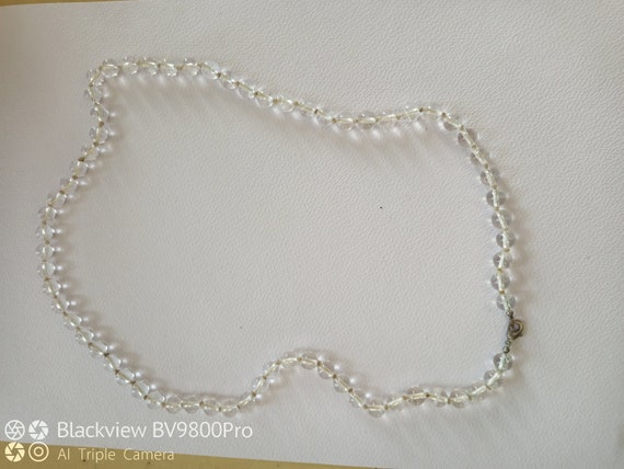 Quartz Crystal Beads Necklace, Very Clear, Healin… - image 2