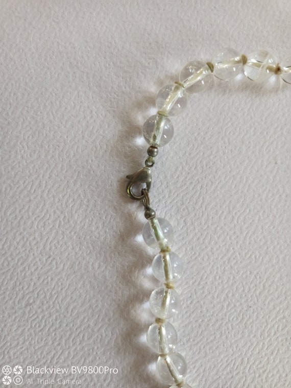 Quartz Crystal Beads Necklace, Very Clear, Healin… - image 3
