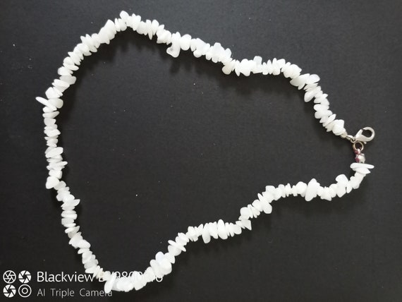 Clear quartz and snowy quartz jewelry set, neckla… - image 4