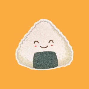 Adesivo kawaii a forma di sushi per scrapbooking, adesivo carino per pianificatore alimentare per lei, regalo di cancelleria per ragazze adolescenti, adesivo per laptop, inserto per posta allegro